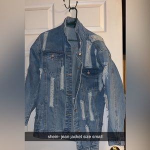 shein jean jacket small